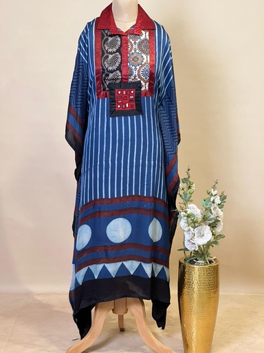 [KARH3950] Ajrakh Modal Kaftans 4803