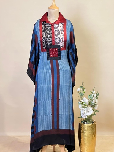 [KARH3950] Ajrakh Modal Kaftans 4803