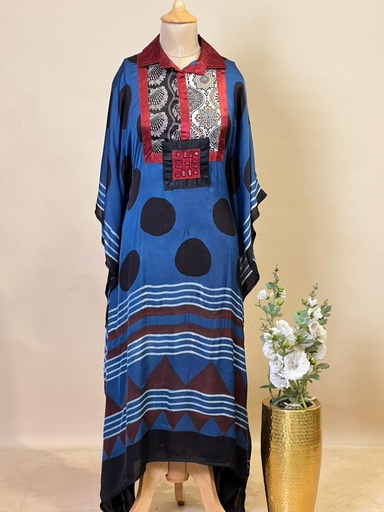 [KARH3950] Ajrakh Modal Kaftans 4803