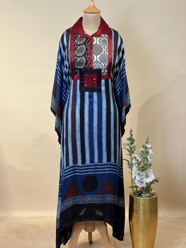 [KARH3950] Ajrakh Modal Kaftans 4803
