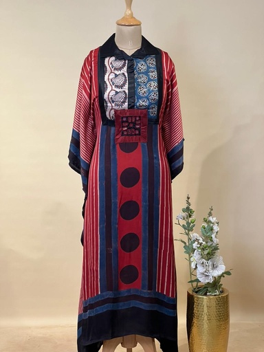[KARH3950] Ajrakh Modal Kaftans 4803
