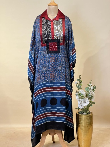 [KARH3950] Ajrakh Modal Kaftans 4803