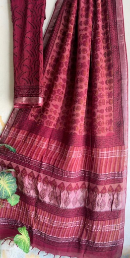 [SACH2750] Linen Cotton Saree 5012