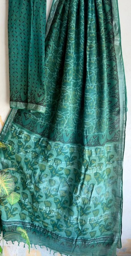 [SACH2750] Linen Cotton Saree 5012