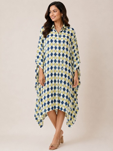 Ajrakh Modal Shirt Kaftans 5015
