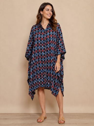 Ajrakh Modal Shirt Kaftans 5015
