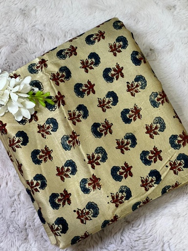[CFVK820] Ajrakh Mashru Fabric 4215