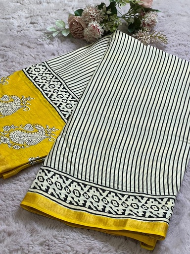 [SASH1950] Zari border Cotton Sarees 5013
