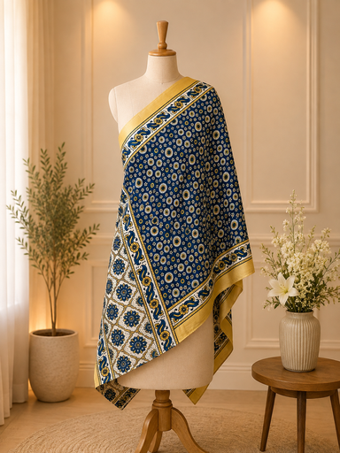 [STMT1450] Ajrakh Modal Stoles 5071