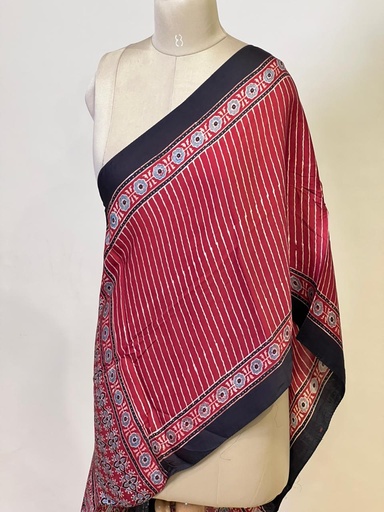 [STMT1450] Ajrakh Modal Stoles 5071