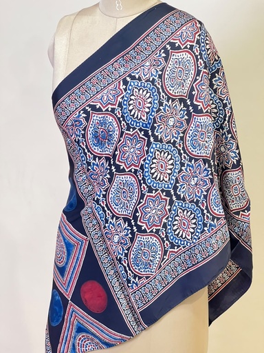 [STMT1450] Ajrakh Modal Stoles 5071