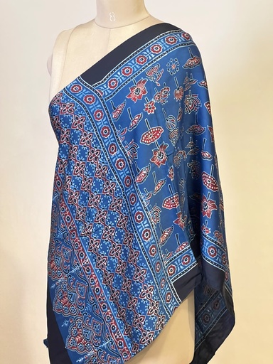[STMT1450] Ajrakh Modal Stoles 5071