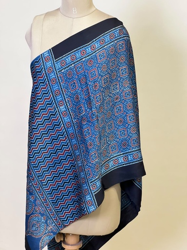 [STMT1450] Ajrakh Modal Stoles 5071