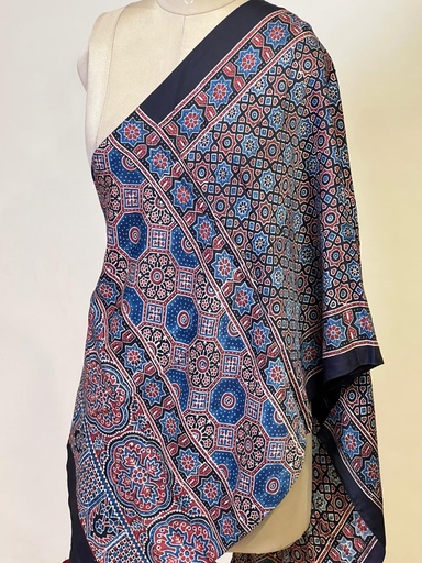 [STMT1450] Ajrakh Modal Stoles 5071