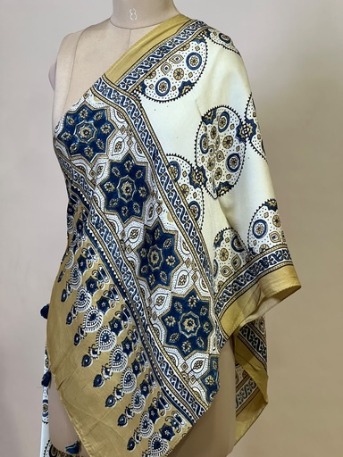 [STMT1450] Ajrakh Modal Stoles 5071