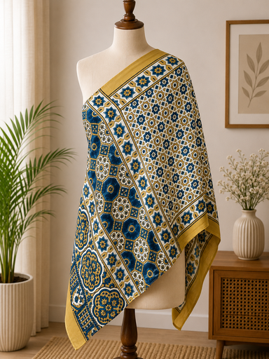 [STMT1450] Ajrakh Modal Stoles 5071