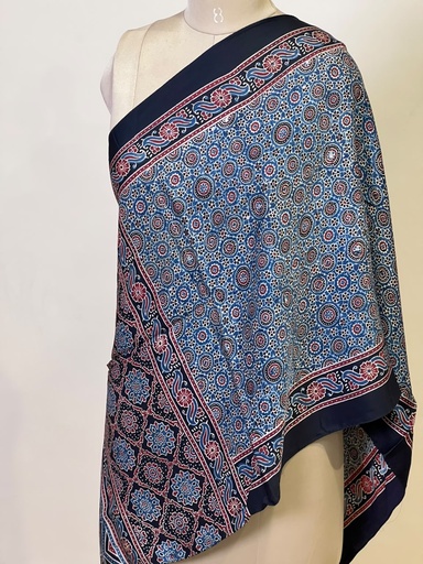 [STMT1450] Ajrakh Modal Stoles 5071
