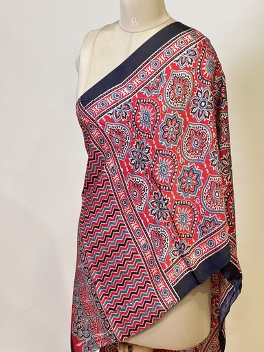 [STMT1450] Ajrakh Modal Stoles 5071