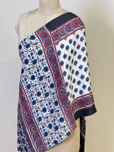 [STMT1450] Ajrakh Modal Stoles 5071