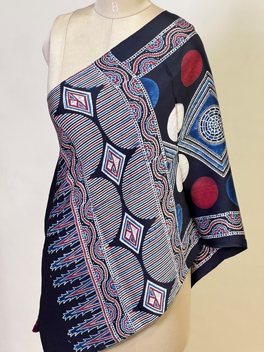 [STMT1450] Ajrakh Modal Stoles 5071