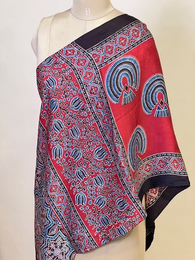 [STMT1450] Ajrakh Modal Stoles 5071