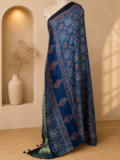 [DUMT2790] Ajrakh Modal Dupatta 5072