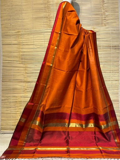 [SAPW6950] Handloom Maheshwari Silk Sarees 5028