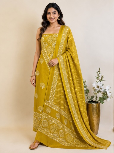[SUMT3490] Ajrakh Muslin Suit 5025