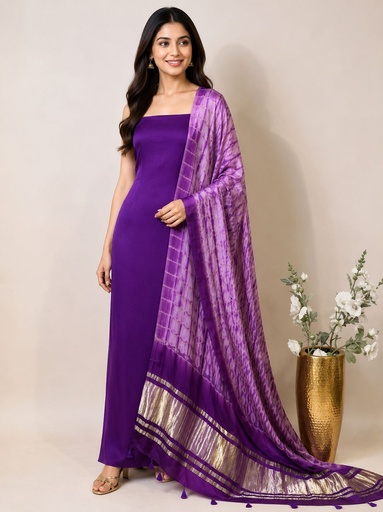 [SUMT5950] Ajrakh Modal Shibori Suit 5012