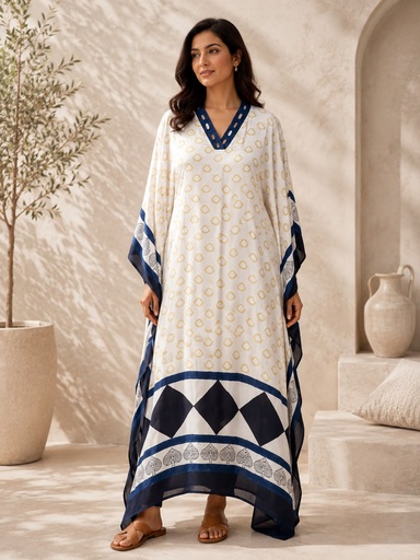 [KABL3650] Ajrakh Modal Kaftans 4803