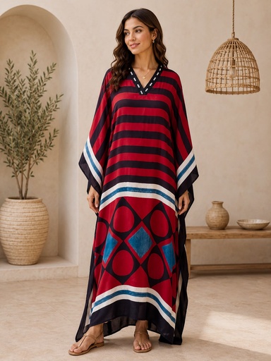 [KABL3650] Ajrakh Modal Kaftans 4803