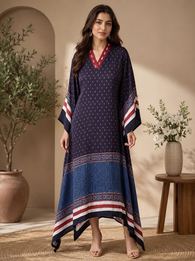 [KABL3650] Ajrakh Modal Kaftans 4803