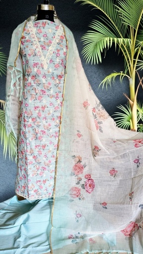 [SUSAM3650] Soft Chanderi Suit Sets 5025