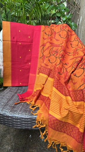 [SUSAM3190] Handloom Cotton Suits 4562