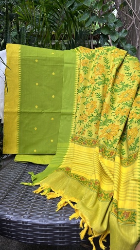 [SUSAM3190] Handloom Cotton Suits 4562
