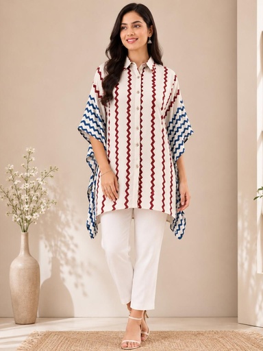 Ajrakh Modal Shirt Kaftans 5015