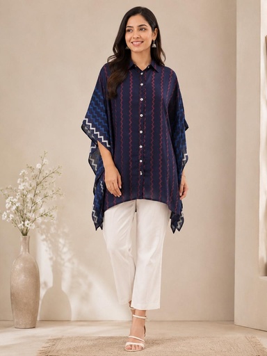 Ajrakh Modal Shirt Kaftans 5015