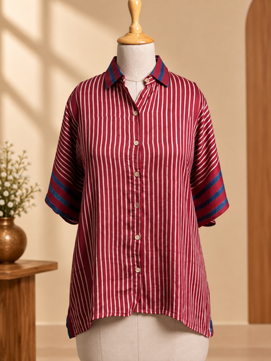 [KARH2250] Ajrakh Modal Shirt Kaftans 5015 