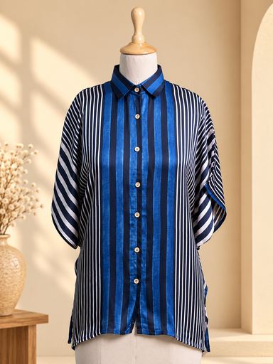 [KARH2250] Ajrakh Modal Shirt Kaftans 5015 