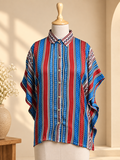 [KARH2250] Ajrakh Modal Shirt Kaftans 5015 