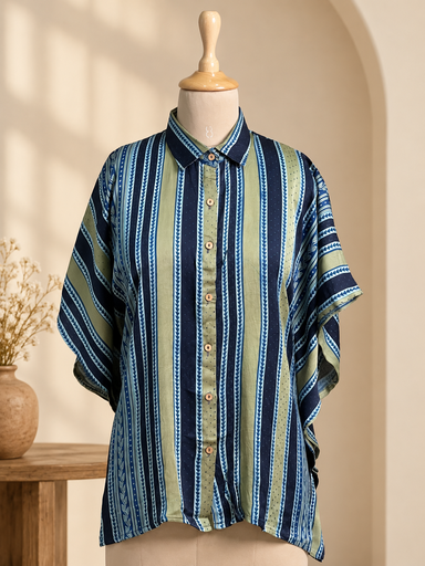 [KARH2250] Ajrakh Modal Shirt Kaftans 5015 