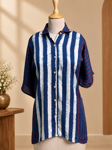 [KARH2250] Ajrakh Modal Shirt Kaftans 5015 