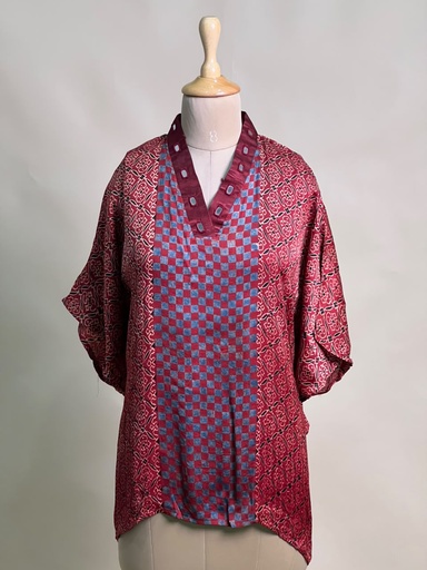 [KARH2450] Ajrakh Modal Short Kaftans 5015 